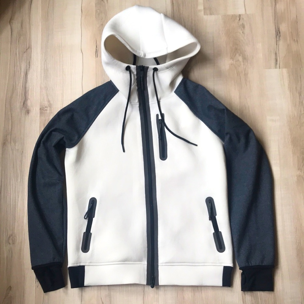Unisex Adidas neoprene reflective zip-up hoodie